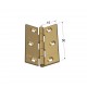 BRASS FLAT HINGE 50x30 ITALY